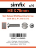 Simfix product label - 964A408075-D