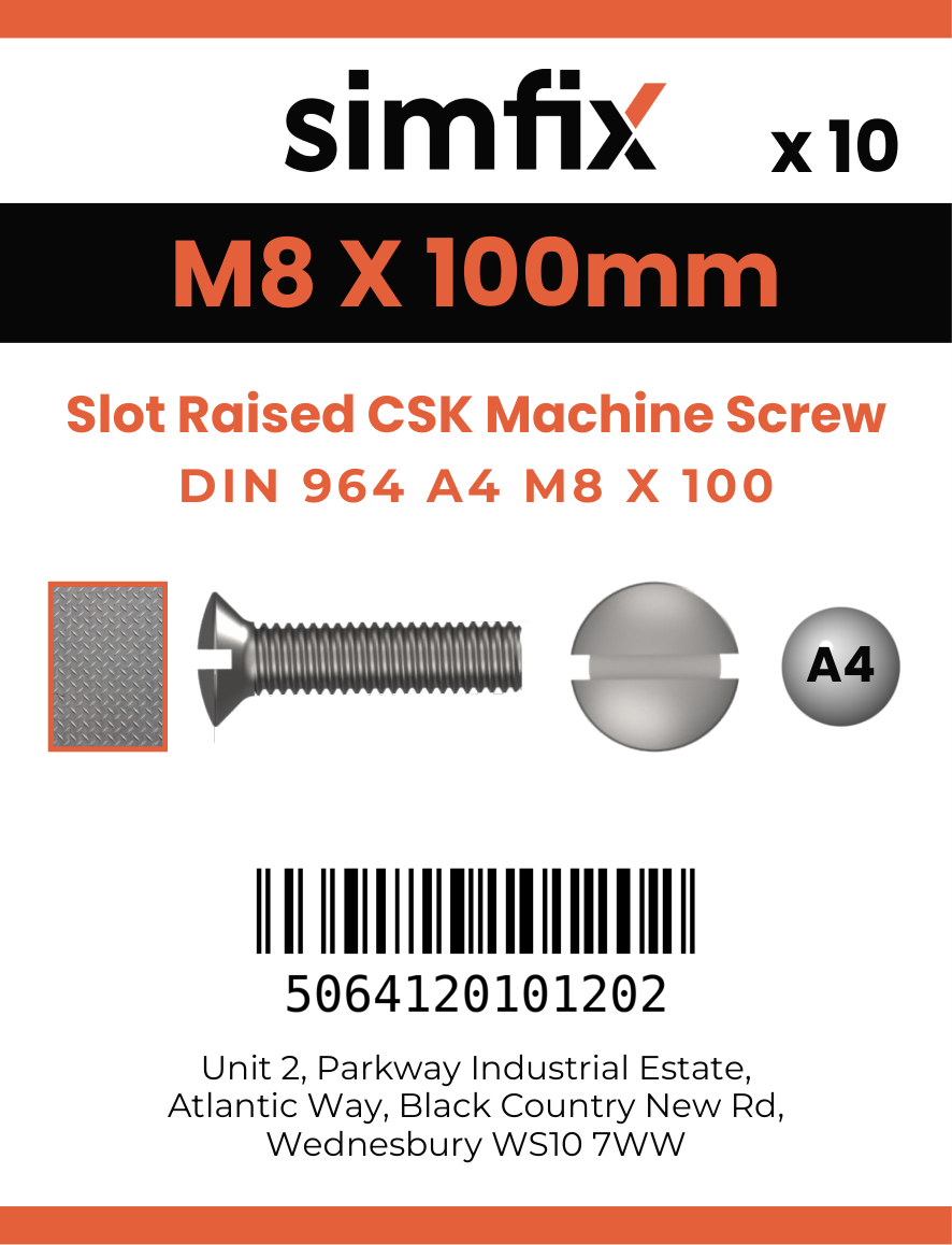 Simfix product label - 964A408100-D