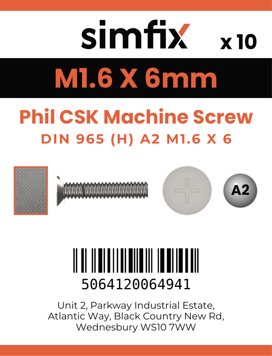 Simfix product label - 965A2016006-D