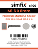 Simfix product label - 965A2016006-T