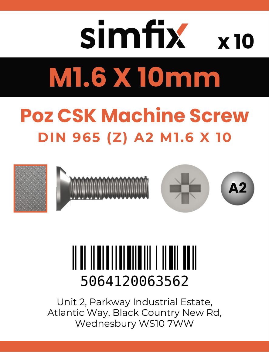Simfix product label - 965A2016010Z-D