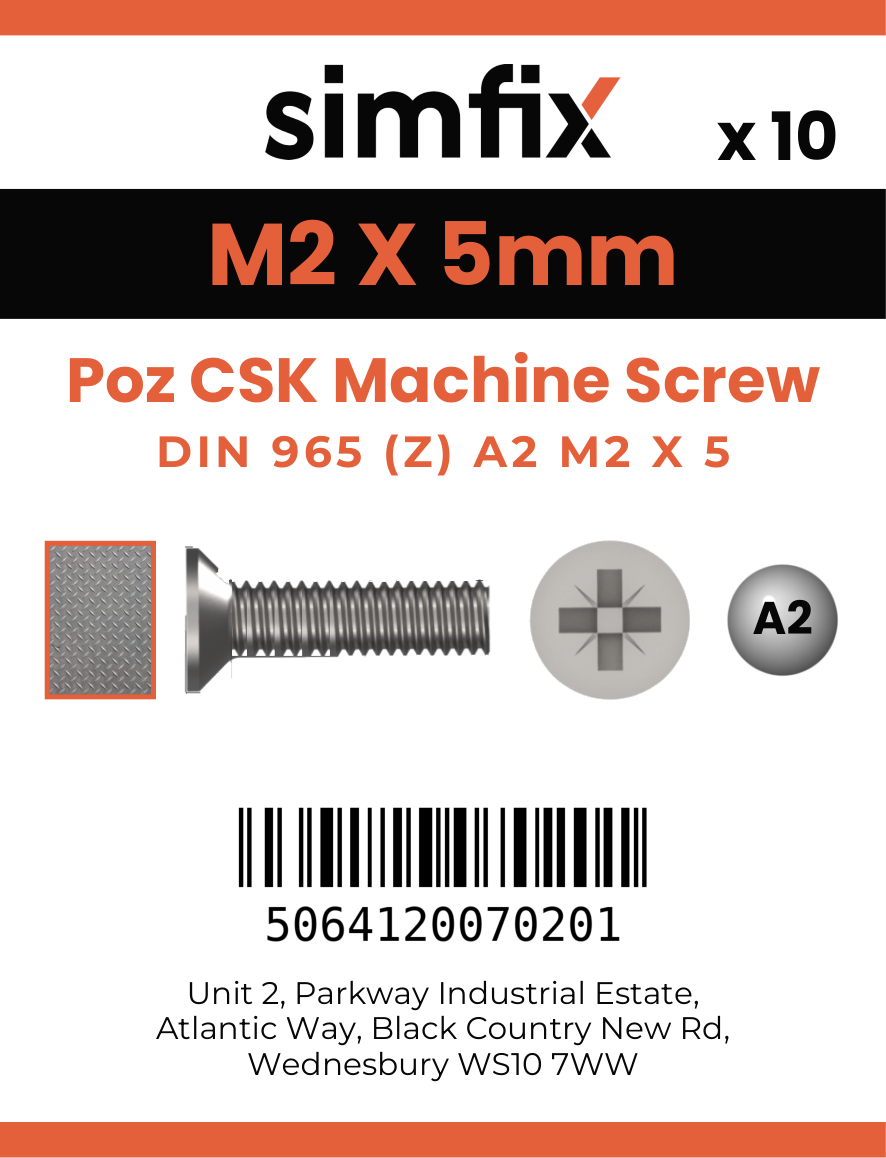 Simfix product label - 965A202005Z-D