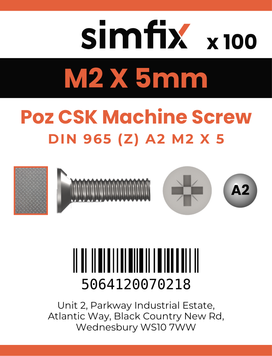 Simfix product label - 965A202005Z-T