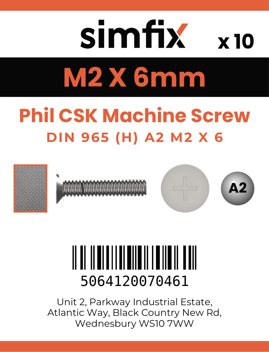 Simfix product label - 965A202006-D