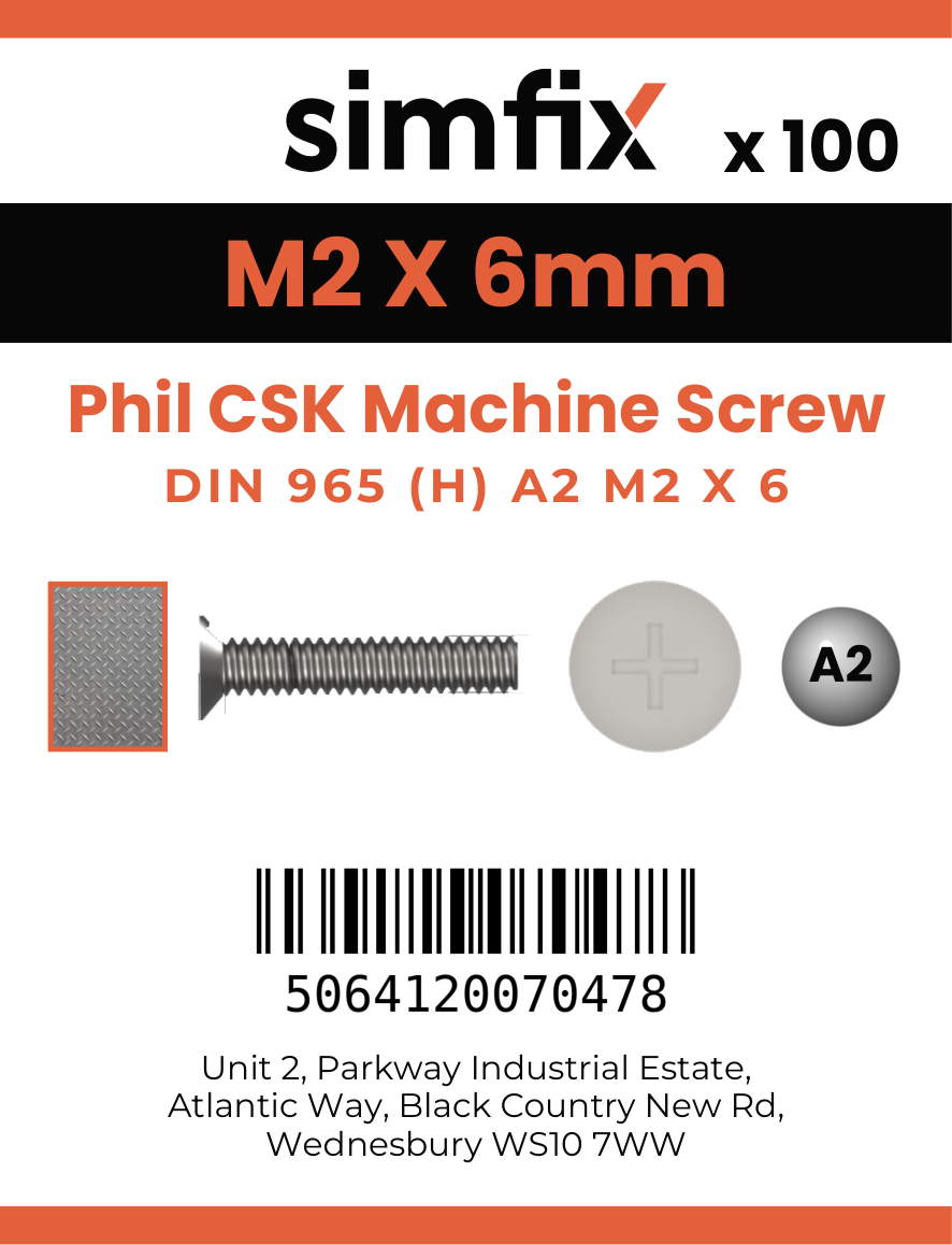 Simfix product label - 965A202006-T