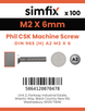 Simfix product label - 965A202006-T
