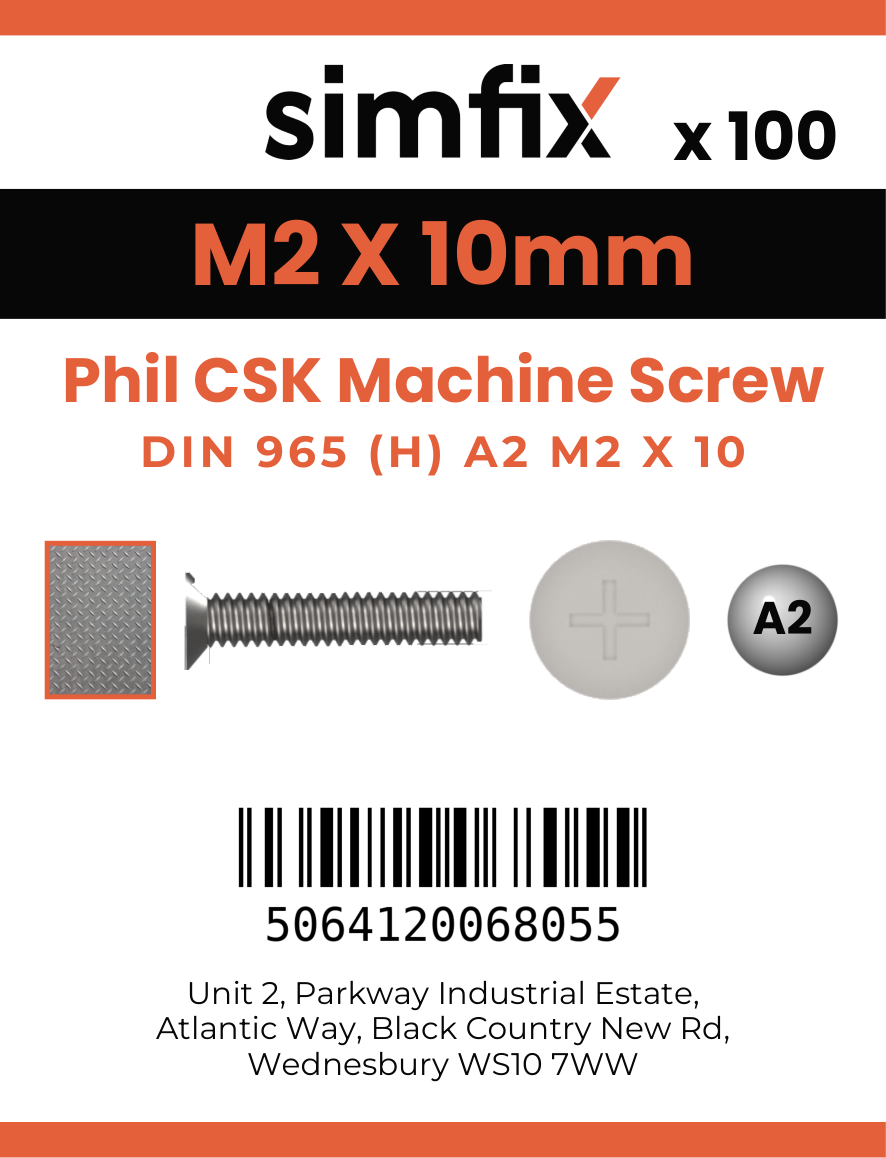 Simfix product label - 965A202010-T