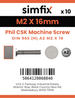 Simfix product label - 965A202016-D