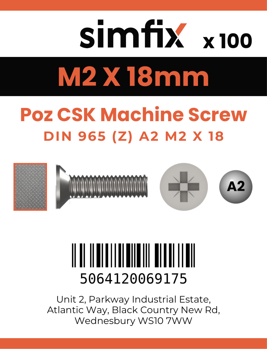 Simfix product label - 965A202018Z-T