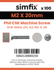 Simfix product label - 965A202020-T