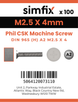 Simfix product label - 965A2025004-T