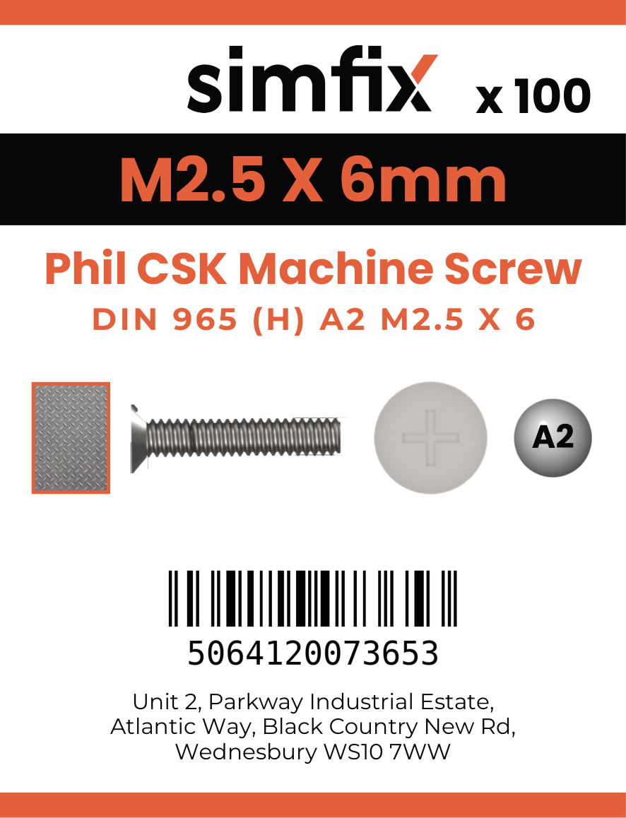 Simfix product label - 965A2025006-T