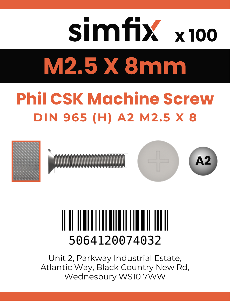 Simfix product label - 965A2025008-T