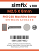 Simfix product label - 965A2025008-T
