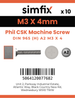 Simfix product label - 965A203004-D