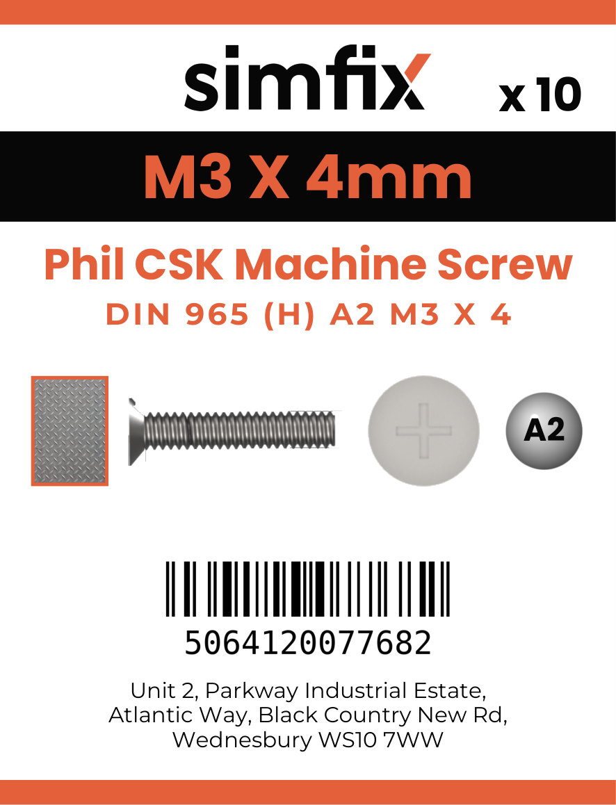 Simfix product label - 965A203004-D