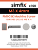 Simfix product label - 965A203004-T