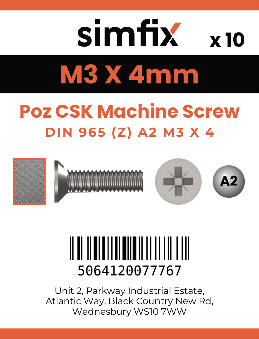 Simfix product label - 965A203004Z-D
