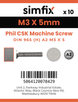 Simfix product label - 965A203005-D