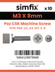 Simfix product label - 965A203008Z-D