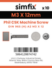 Simfix product label - 965A203012-D