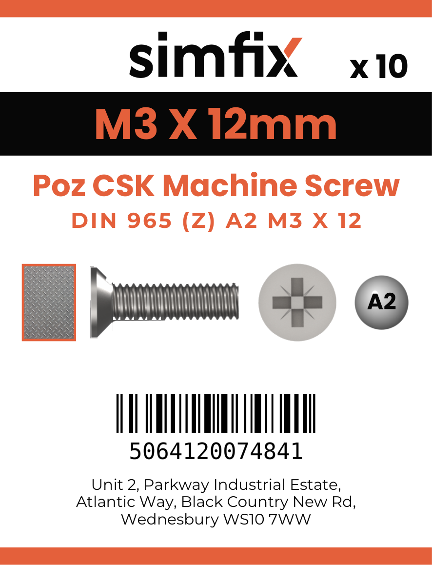 Simfix product label - 965A203012Z-D