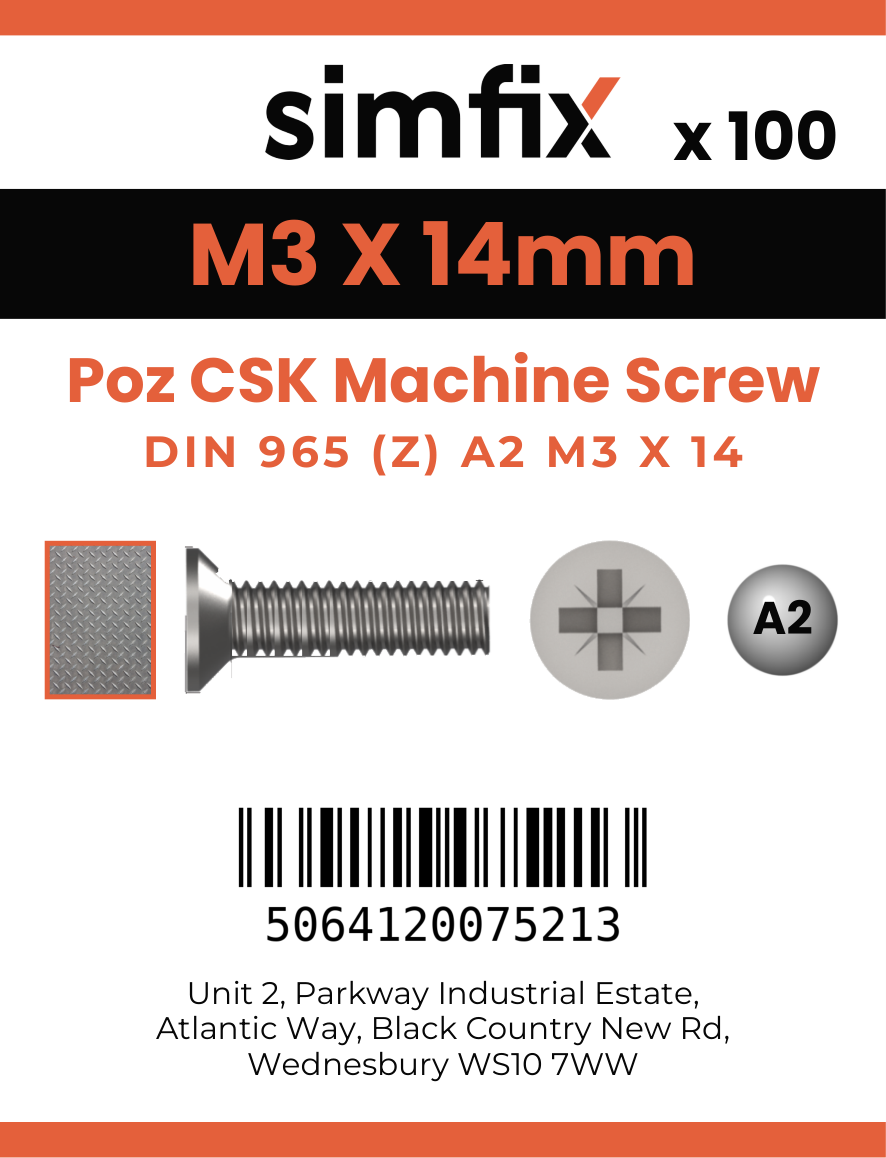 Simfix product label - 965A203014Z-T