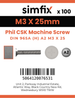 Simfix product label - 965A203025-T
