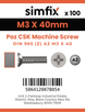 Simfix product label - 965A203040Z-T