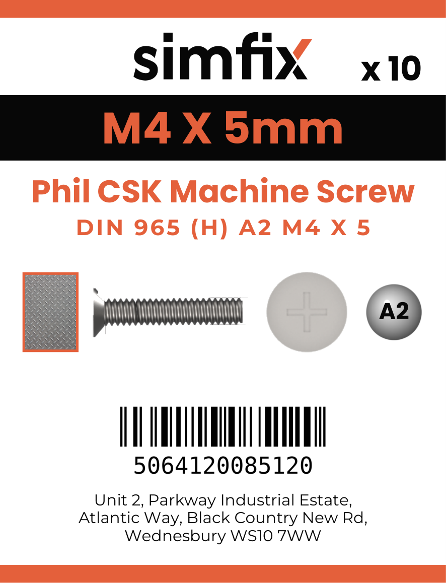 Simfix product label - 965A204005-D