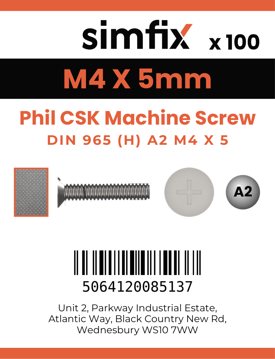 Simfix product label - 965A204005-T