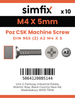 Simfix product label - 965A204005Z-D