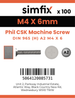 Simfix product label - 965A204006-T