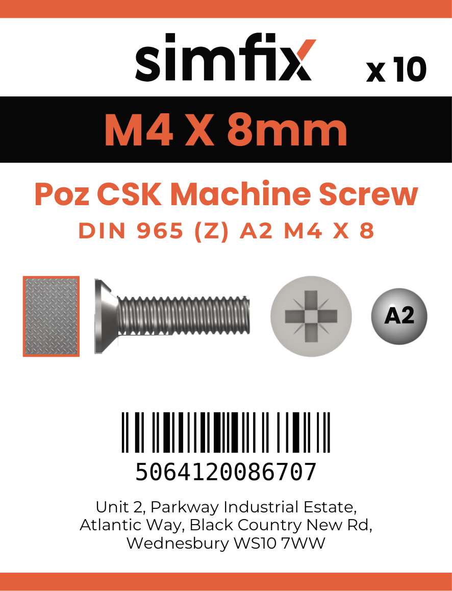 Simfix product label - 965A204008Z-D