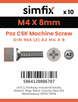 Simfix product label - 965A204008Z-D