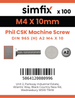 Simfix product label - 965A204010-T