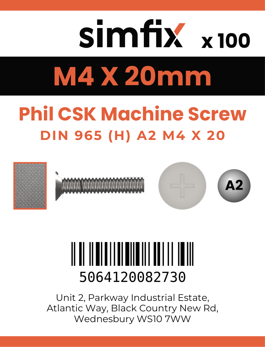Simfix product label - 965A204020-T
