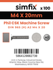 Simfix product label - 965A204020-T