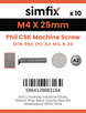 Simfix product label - 965A204025-D