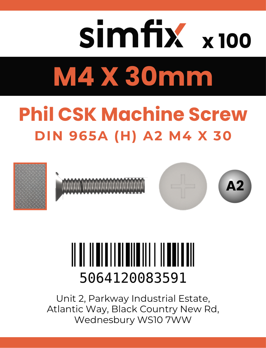 Simfix product label - 965A204030-T