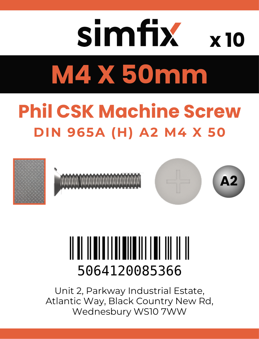 Simfix product label - 965A204050-D