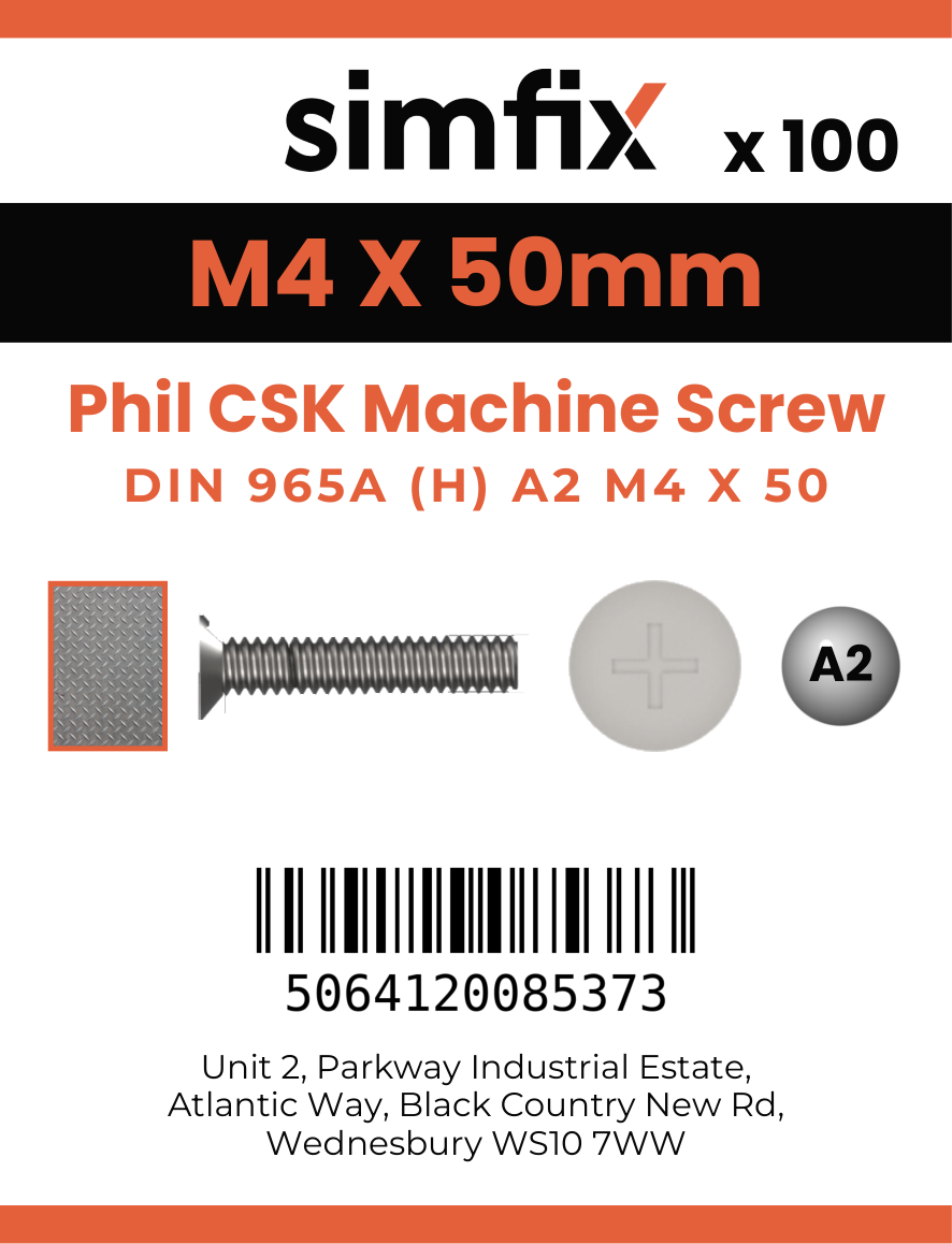 Simfix product label - 965A204050-T