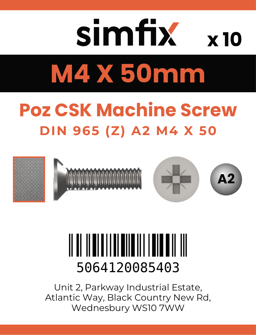Simfix product label - 965A204050Z-D