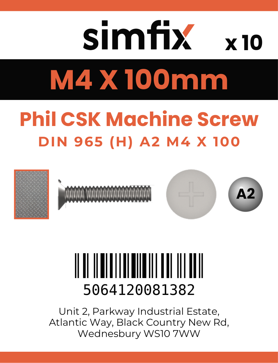 Simfix product label - 965A204100-D