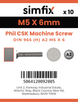 Simfix product label - 965A205006-D