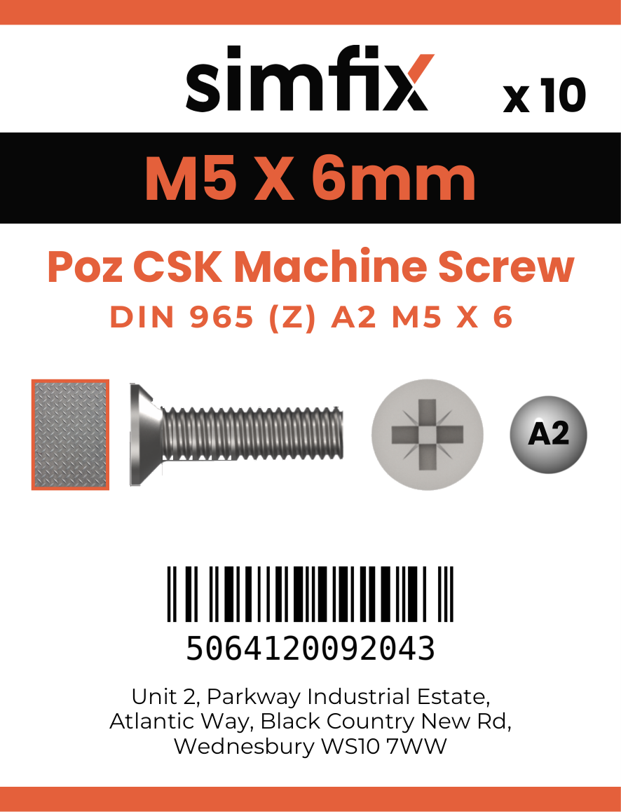 Simfix product label - 965A205006Z-D