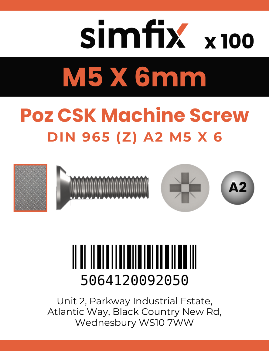 Simfix product label - 965A205006Z-T