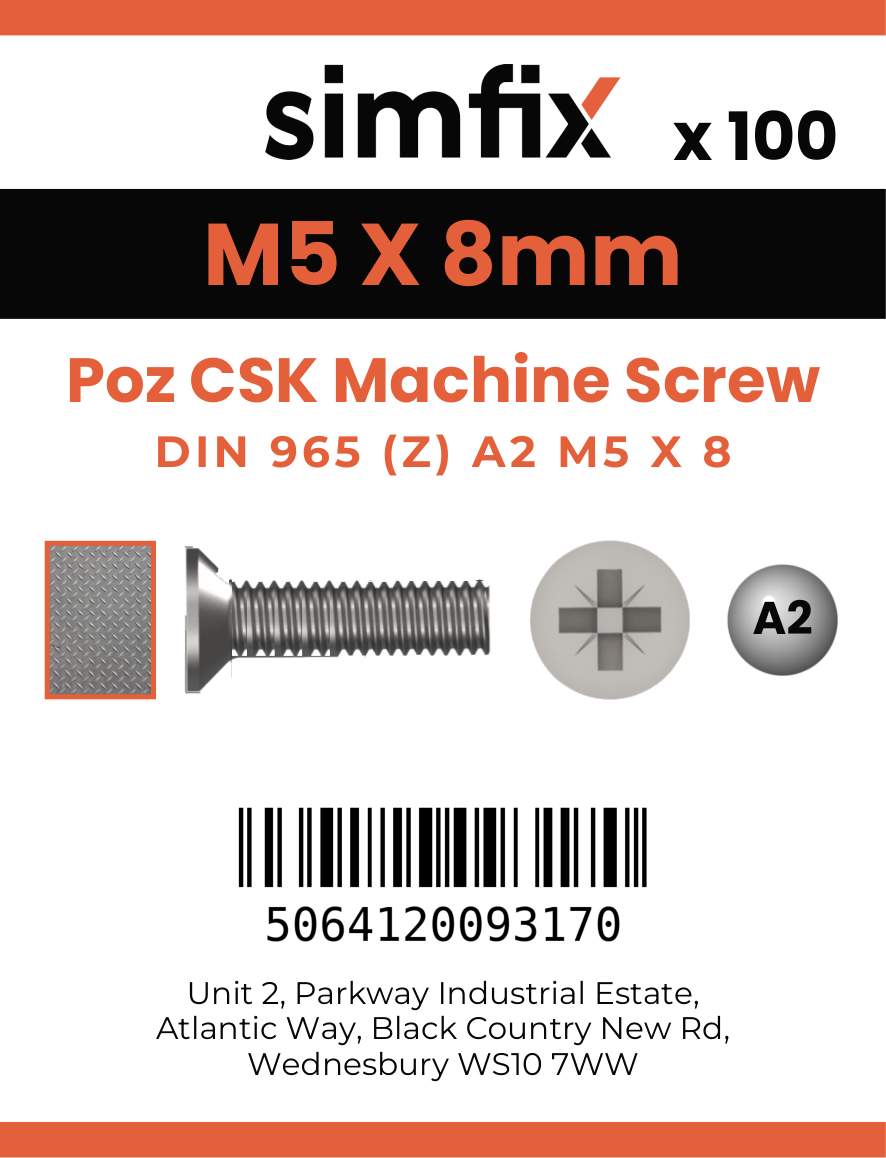 Simfix product label - 965A205008Z-T