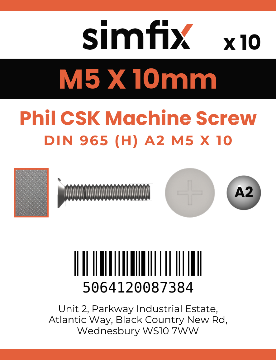 Simfix product label - 965A205010-D