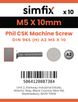 Simfix product label - 965A205010-D
